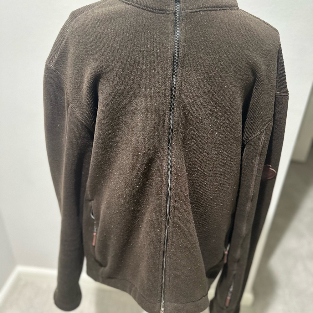 Ralph Lauren Men's Dark Brown Zip-Up Sweater